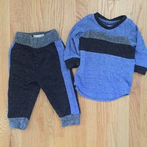 Miki Miette infant boy 2 piece outfit- 3 month